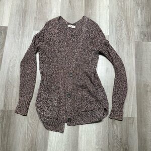 Hollister Women's Black and Brown Cardigan Sweater